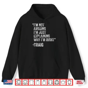 Hoodie Craig Custom Name Engineer Professional Birthday Shirt