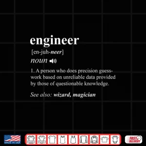 Design Engineer Definition Engineering Mechanical Civil Professional Shirt