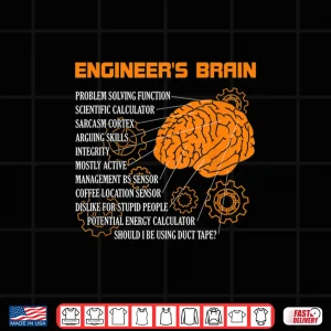 Design EngineerS Brain Engineering Games Process Engineer Shirt
