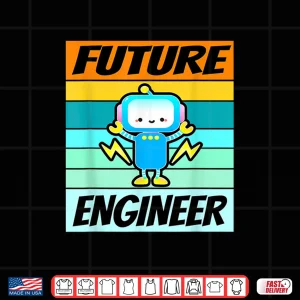 Design Future Engineer Software Engineering Kids Education Shirt