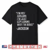 Jackson Custom Name Engineer Professional Birthday Shirt