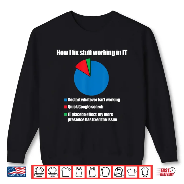 Sweatshirt IT Tech Support Technology Nerds Geek Computer Engineer Shirt
