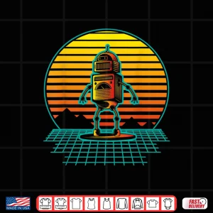 Design Retro Vintage Robot Robots Robotics Engineer Engineering Shirt