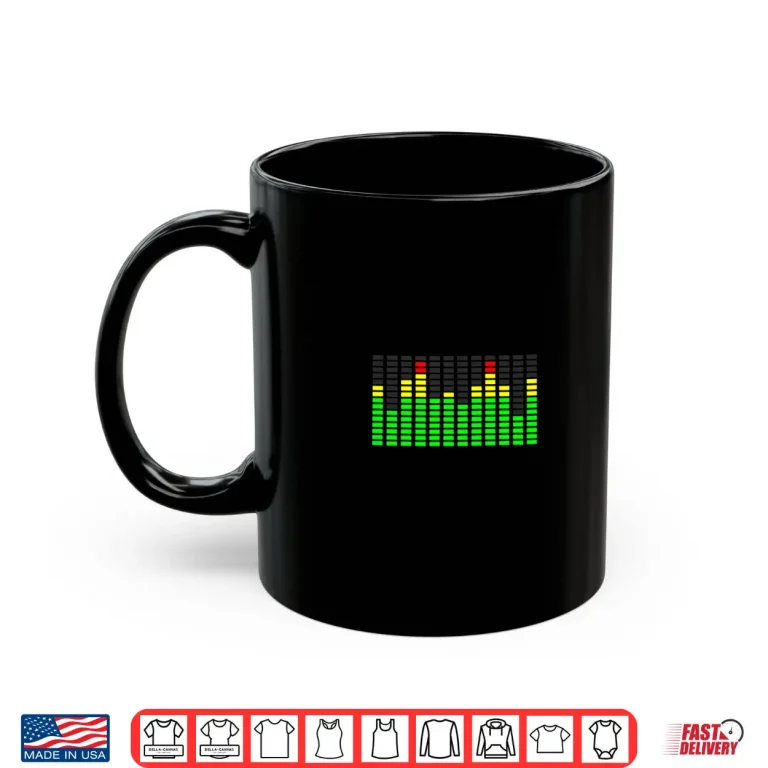Mug Retro VU Meter Sound Engineer Hi Fi Stereo Music Shirt