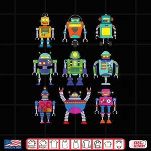 Design Robot Art Science Robotics Engineer Kids Education Shirt