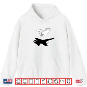 Hoodie Aeronautical Engineer Paper Airplane Aviation Science Shirt