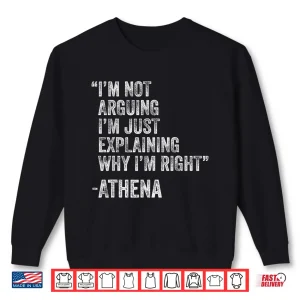 Sweatshirt Athena Custom Name Engineer Professional Birthday Shirt