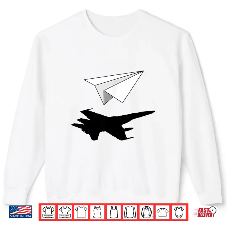 Sweatshirt Aeronautical Engineer Paper Airplane Aviation Science Shirt