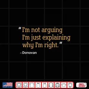 Design Donovan Personalized Name Custom Birthday Typography Shirt