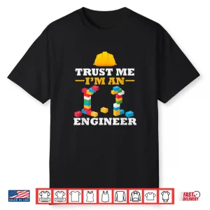 Engineer Master Builder Construction Building Bricks Blocks Shirt
