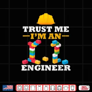 Design Engineer Master Builder Construction Building Bricks Blocks Shirt