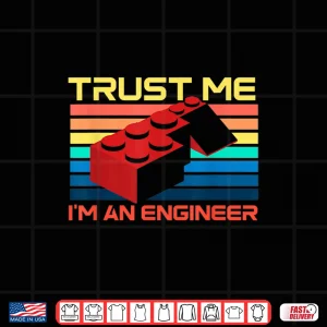 Design Engineer Master Builder Building Blocks Bricks Bricklayer Shirt