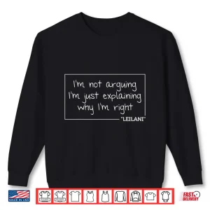 Sweatshirt Leilani Personalized Name Custom Birthday Typography Shirt