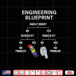 Design My Engineering Blueprint Technical Design Engineer Shirt