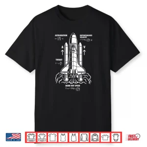 Rocket Propulsion Formula Aerospace Engineer Science Shirt
