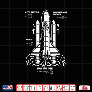 Design Rocket Propulsion Formula Aerospace Engineer Science Shirt