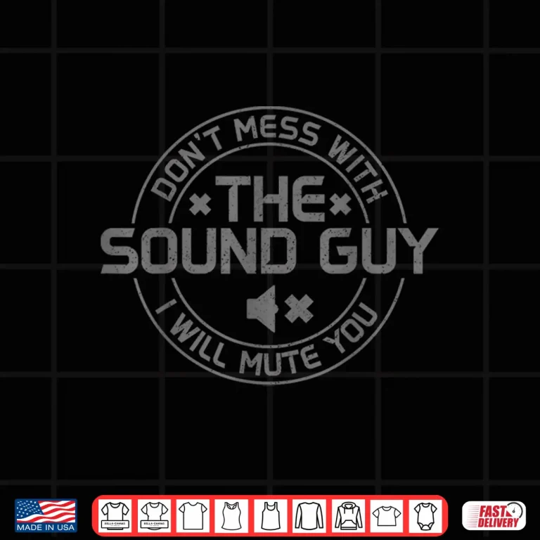 Design Sound Guy Audio Engineer Sound Technician Audio Shirt