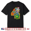4Th Birthday Boy 4 Year Old Little Robot Robotics Engineer Shirt