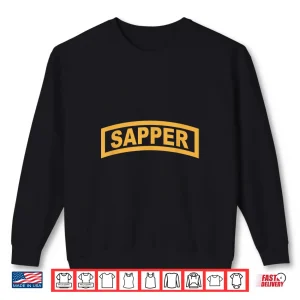 Sweatshirt Army Sapper Tab Combat Engineer T Shirt 20434