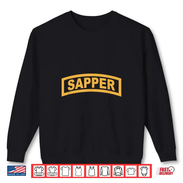 Sweatshirt Army Sapper Tab Combat Engineer T Shirt 20434