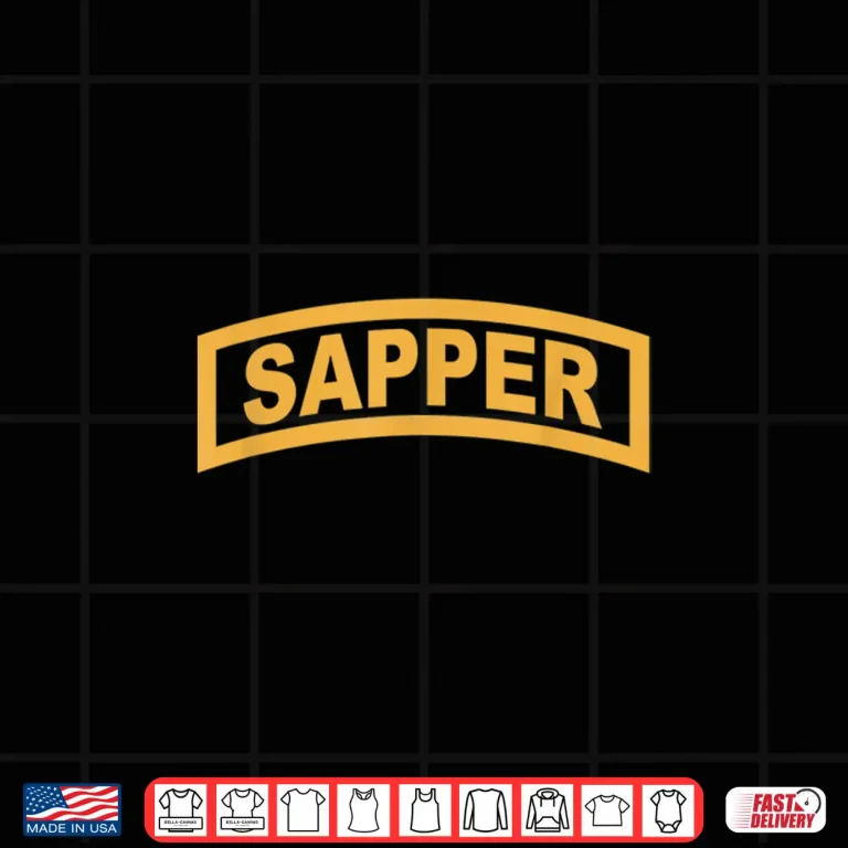Design Army Sapper Tab Combat Engineer T Shirt 20434
