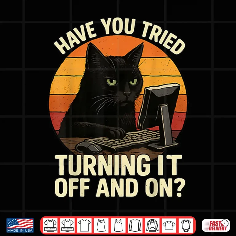 Design Cat Engineer Computer It Guy Kitten Support Humor Shirt