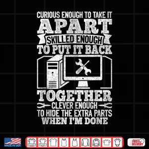 Design Funny Computer Repair Shirt For Men Women Computer Engineer Shirt