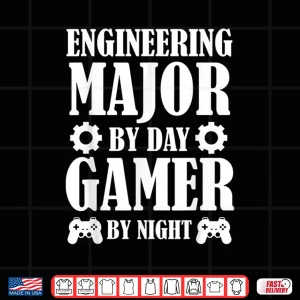 Design Funny Engineering Student Engineer Gamer Gifts For Men Women Shirt
