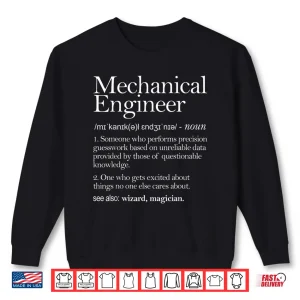 Sweatshirt Mechanical Engineer Definition Apparel Mechanic Engineering Shirt
