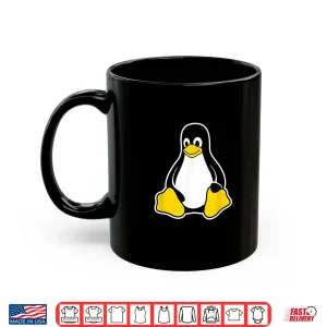 Mug Linux Tux Penguin Mascot Logo Open Source Software Engineer Shirt