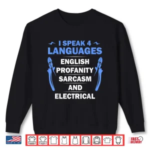 Sweatshirt Funny Electrician Art Men Women Electrical Engineer Humor Shirt