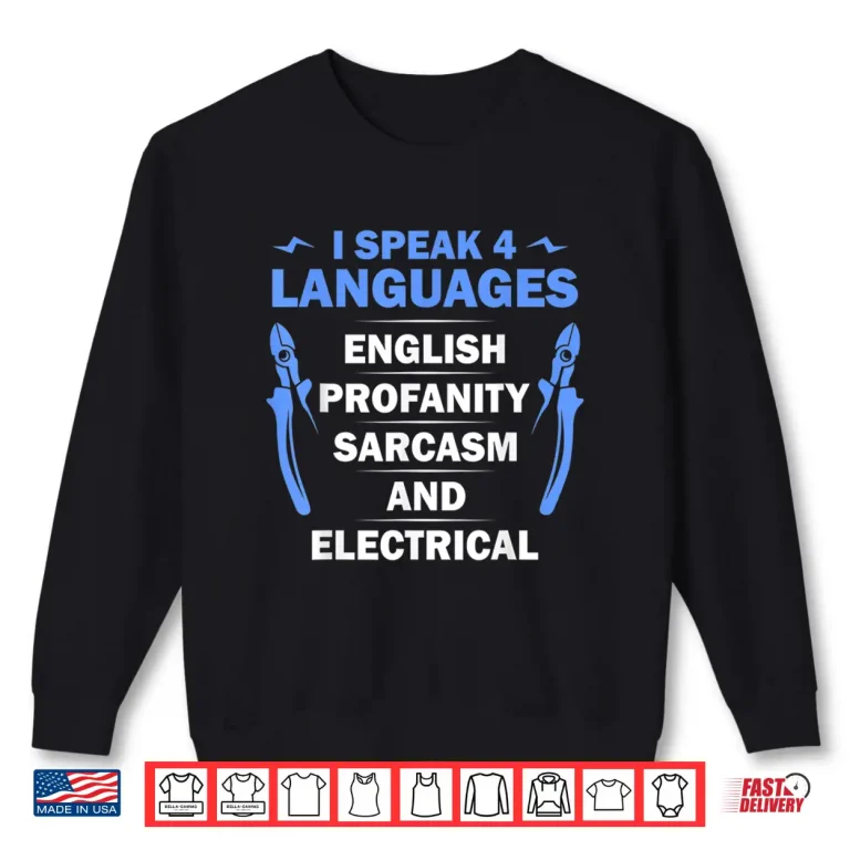 Sweatshirt Funny Electrician Art Men Women Electrical Engineer Humor Shirt