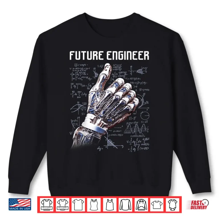 Sweatshirt Future Engineer Costume Robot Robotics Adults Kids Shirt
