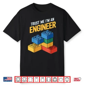 I’M An Engineer Kids Brick Builder Bricks Building Blocks Shirt