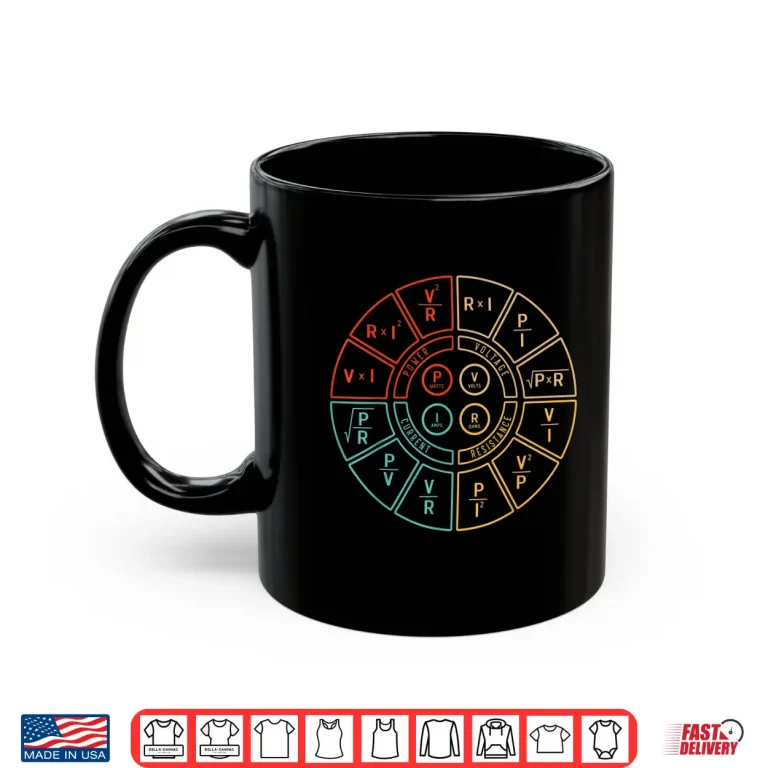 Mug Ohms Law Diagram For Electrical Engineer Shirt