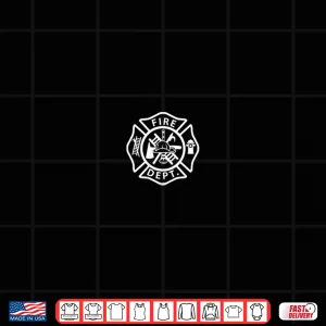 Design Fire Department Logo Uniform Fireman Symbol Gear Shirt