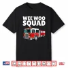 Funny Firefighter Art Men Women Kids Fire Truck Fireman Shirt