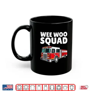 Mug Funny Firefighter Art Men Women Kids Fire Truck Fireman Shirt