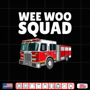 Design Funny Firefighter Art Men Women Kids Fire Truck Fireman Shirt