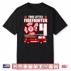 Kids 4 Year Old Firefighter Birthday Fire Truck 4Th Gift Shirt