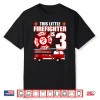 Kids 3 Year Old Firefighter Birthday Fire Truck 3Rd Gift Shirt