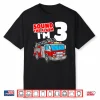 Kids Fire Truck 3 Year Old Firefighter 3Rd Birthday Boy Shirt