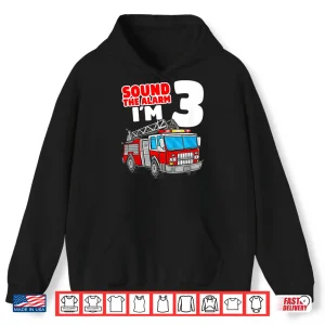 Kids Fire Truck 3 Year Old Firefighter 3Rd Birthday Boy Shirt 1 Hoodie Kids Fire Truck 3 Year Old Firefighter 3Rd Birthday Boy Shirt