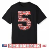 Kids Fire Truck 5Th Birthday Boy 5 Year Old Firefighter Shirt