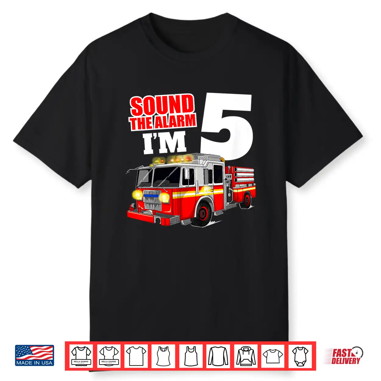 Kids Fire Truck 5Th Birthday T Shirt Boy Firefighter 5 Year Old Kids Fire Truck 5Th Birthday T Shirt Boy Firefighter 5 Year Old