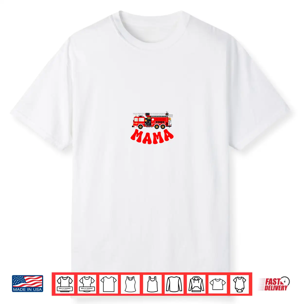 Mama Birthday Boy Fire Truck Firefighter First Birthday Mom Shirt Mama Birthday Boy Fire Truck Firefighter First Birthday Mom Shirt