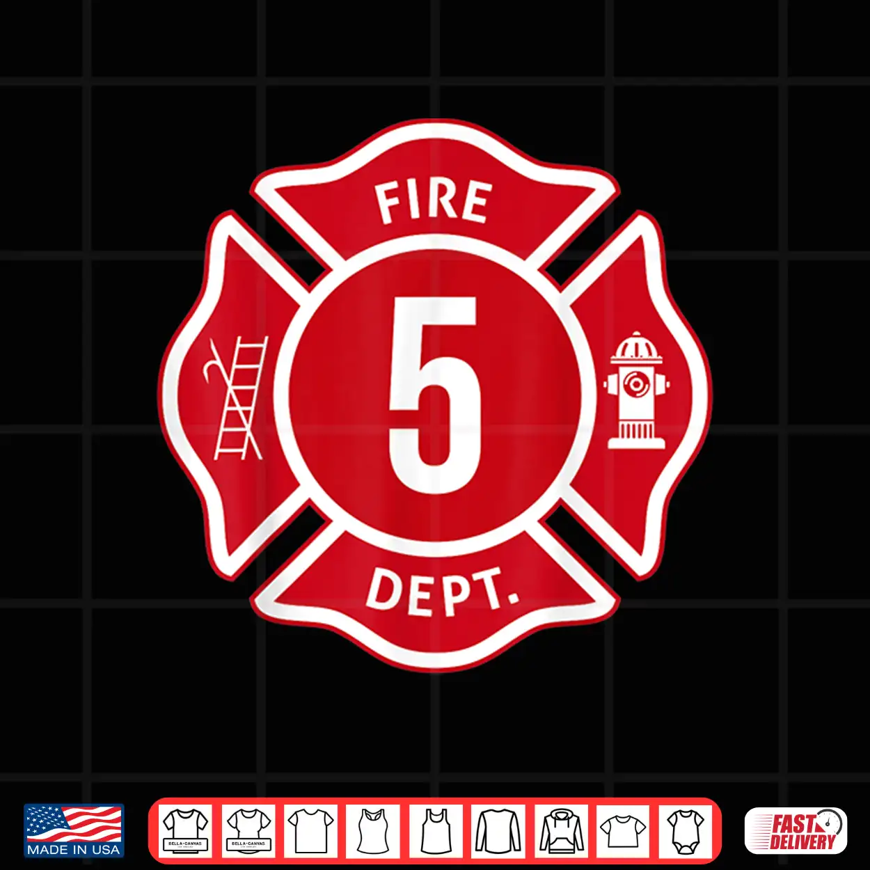 Kids Fire Truck 5Th Birthday Boy Firefighter 5 Year Old Shirt Kids Fire Truck 5Th Birthday Boy Firefighter 5 Year Old Shirt