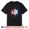 Patriotic Paramedic Firefighter Emt Usa Flag Ems Shirt