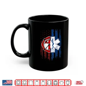 Mug Patriotic Paramedic Firefighter Emt Usa Flag Ems Shirt
