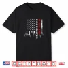 Wildland Firefighter Us Flag Firemen Shirt